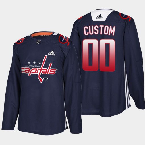 Custom Washington Capitals Black History Night Navy Jersey