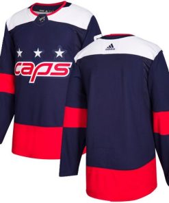 Custom Washington Capitals Blank Navy 2018 Stadium Series Stitched NHL Jersey