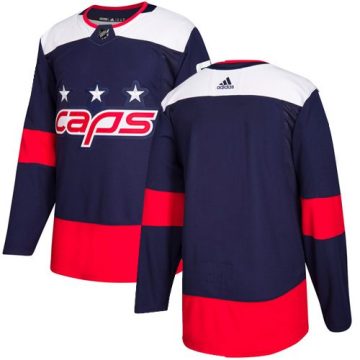 Custom Washington Capitals Blank Navy 2018 Stadium Series Stitched NHL Jersey