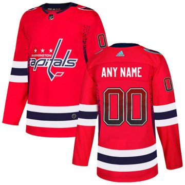 Custom Washington Capitals Red Drift Fashion Jersey