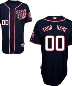 Custom Washington Nationals Blue Jersey