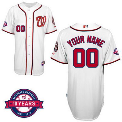 Custom Washington Nationals Personalized Home Jersey With Commemorative ...