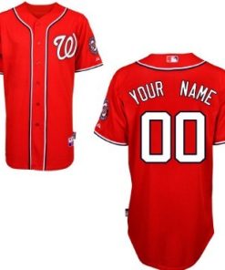 Custom Washington Nationals Red Jersey