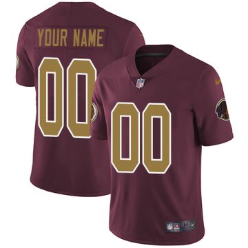 Custom Washington Redskins Alternate Burgundy Red Vapor Untouchable 80th Anniversary Limited Football Jersey