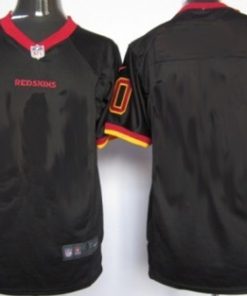 Custom Washington Redskins Black Limited Jersey