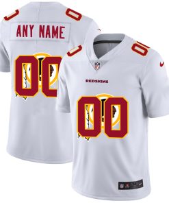 Custom Washington Redskins White Team Big Logo Vapor Untouchable Limited Jersey