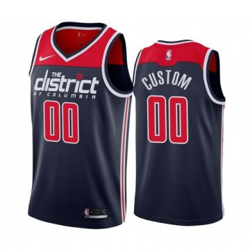 Custom Washington Wizards Navy 2019-20 Statement Edition Jersey