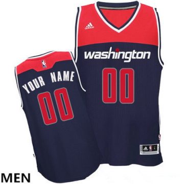 Custom Washington Wizards Navy Blue Adidas Swingman Alternate Basketball Jersey