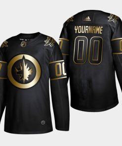 Custom Winnipeg Jets 2019 Golden Edition Black Player Jersey