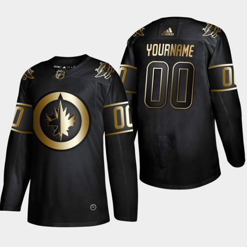 Custom Winnipeg Jets 2019 Golden Edition Black Player Jersey