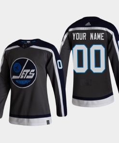 Custom Winnipeg Jets 2021 Season Reverse Retro Gray Jersey