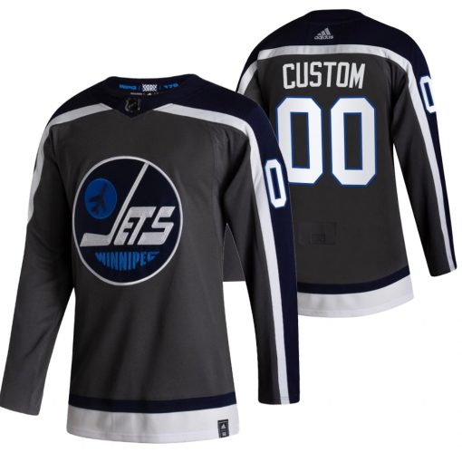 Custom Winnipeg Jets Black 2020-21 Alternate Player Jersey