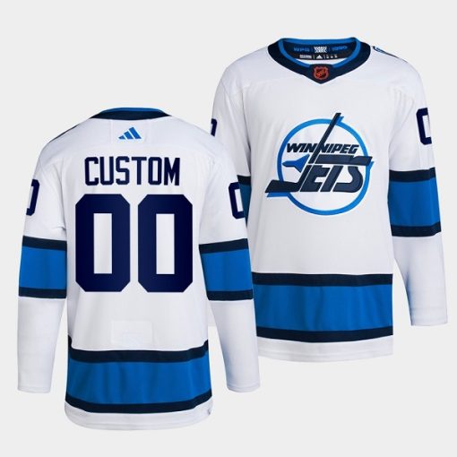 Custom Winnipeg Jets White 2022 Reverse Retro Stitched Jersey