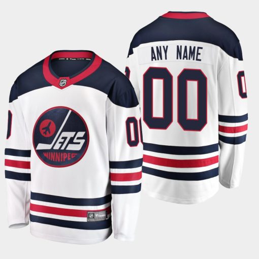 Custom Winnipeg Jets White Breakaway Player Heritage Jersey