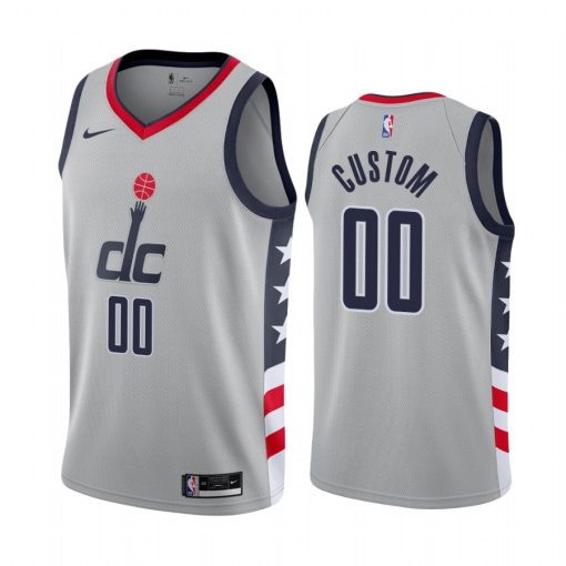 Custom Wizards Gray Swingman 2020 21 City Edition Jersey