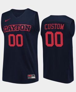 Custom Dayton Flyers Navy College Basketball Jersey