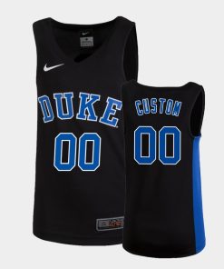 Custom Duke Blue Devils Black Jersey