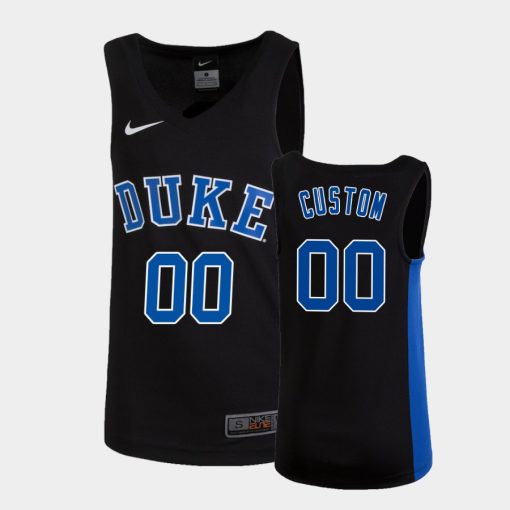 Custom Duke Blue Devils Black Jersey