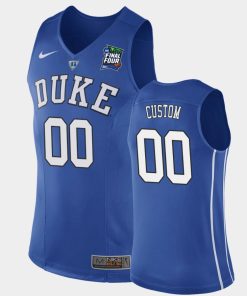 Custom Duke Blue Devils Blue 2019 Final-four Basketball Jersey