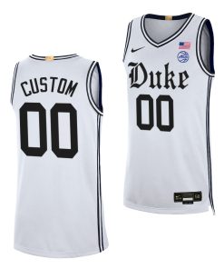 Custom Duke Blue Devils White Cameron Brotherhood Uniform 2021-22 Limited Basketball Jersey
