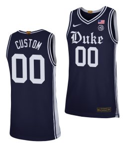 Custom Duke Blue Devils Navy Alternate Brotherhood Jersey