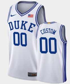 Custom Duke Blue Devils NCAA Basketball White 2019-20 Jersey