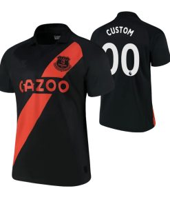 Custom Everton 2021-22 Away Jersey Black