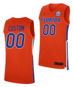 Custom Florida Gators Orange Jersey 2021-22 College Basketball