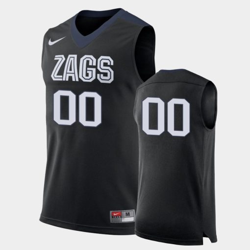 Custom Gonzaga Bulldogs Black Jersey