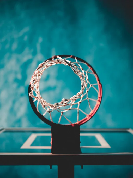 Basketball hoop and court