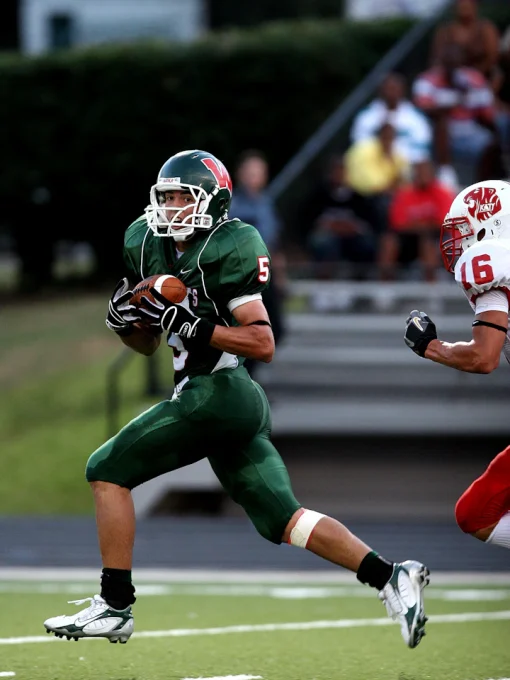American football players competing on the field