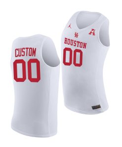 Custom Houston Cougars White Home 2021 March Madness Jersey