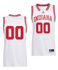 Custom Indiana Hoosiers White Reverse Retro Uniform 2022 College Basketball Jersey