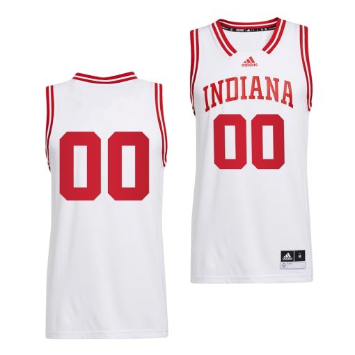 Custom Indiana Hoosiers White Reverse Retro Uniform 2022 College Basketball Jersey