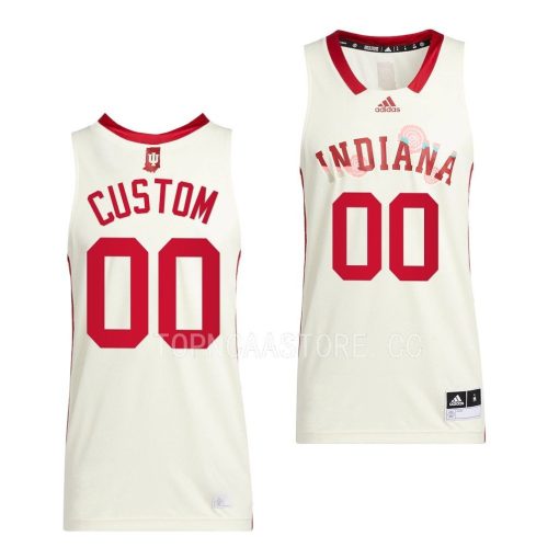 Custom Indiana Hoosiers Honoring Black Excellence Basketball Uniform Cream Jersey 2022-23