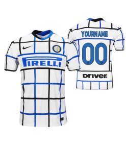 Custom Inter Milan 2021 Away White Stadium Jersey