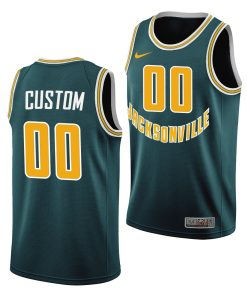 Custom Jacksonville Dolphins Green 50th Anniversary Throwback Jersey