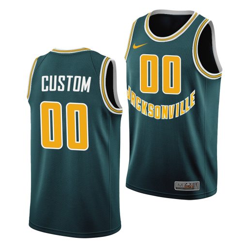 Custom Jacksonville Dolphins Green 50th Anniversary Throwback Jersey