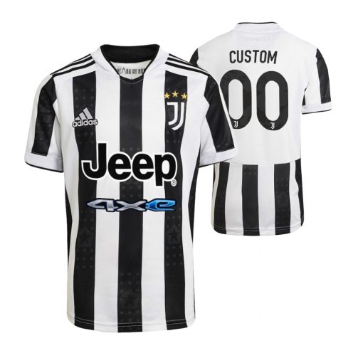 Custom Juventus 2021-22 Home Jersey White