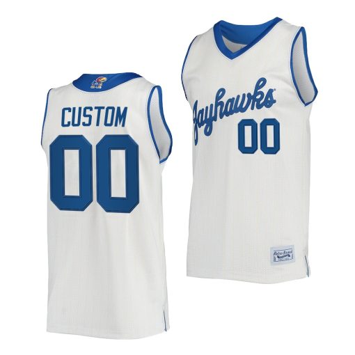 Custom Kansas Jayhawks Commemorative Classic Cream College Jersey