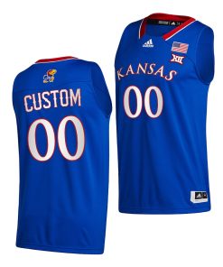 Custom Kansas Jayhawks Royal 2020-21 College Basketball New Season Jersey
