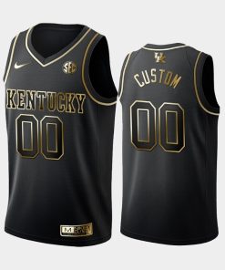 Custom Kentucky Wildcats Black 2019-20 Golden Edition Limited Jersey College Basketball