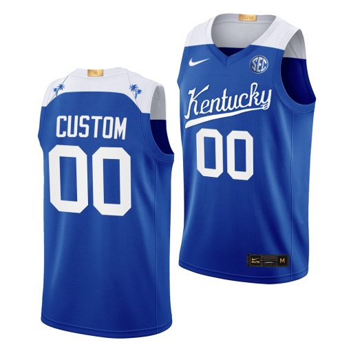 Custom Kentucky Wildcats Blue Elite Jersey 2022-23 College Basketball