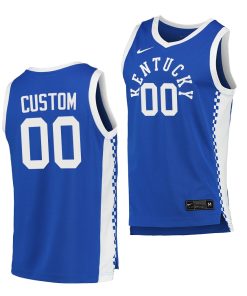Custom Kentucky Wildcats Blue 2020-21 College Basketball Jersey