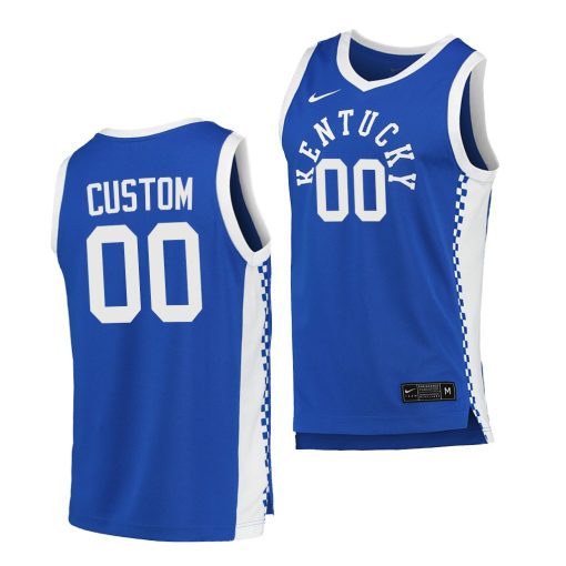 Custom Kentucky Wildcats Blue 2020-21 College Basketball Jersey