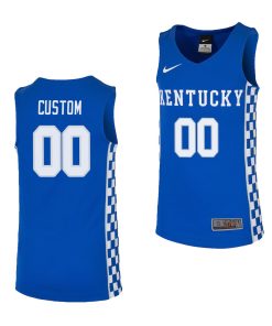 Custom Kentucky Wildcats Royal College Basketball Jersey