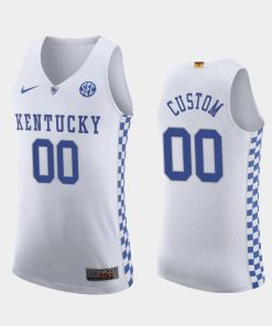 Custom Kentucky Wildcats White 2019-20 Jersey College Basketball