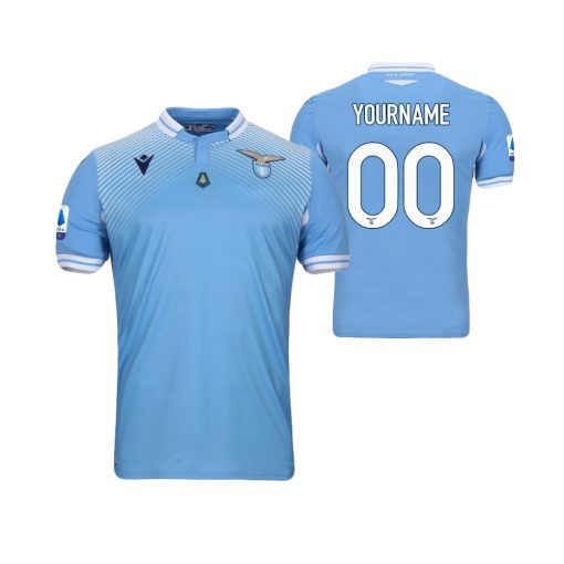 Custom Lazio Home Blue Jersey