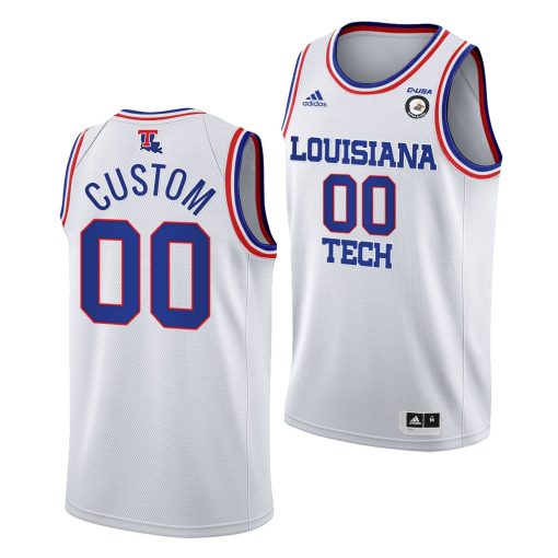 Custom Louisiana Tech Bulldogs College Basketball Home Uniform White Jersey