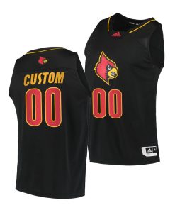 Custom Louisville Cardinals Black 2020-21 Alternate College Basketball Jersey